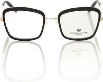 Frankie Morello Zwarte Metalen Vierkante Bril - Dames - Brillen - Zwart - ONE Size - Accessoires