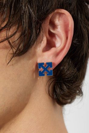 Off-white Single Earring, Mens, Blue