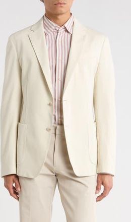 BOSS Hanry Solid Cotton Blend Sport Coat in Open White at Nordstrom Rack, Size 38 Regular
