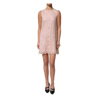 Dolce & Gabbana Party Dresses, female, Pink, Size: S Shift Mini Dress