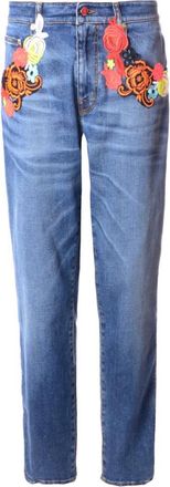 Christopher Kane Embroidered Ankle Crop Jeans Size XS