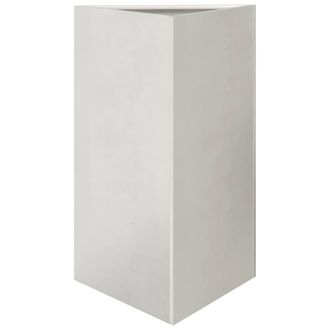 Berkfield Home Garden Planter Triangular 50x43x75 cm Stainless Steel in Silver | Size: 50 x 43 x 75 cm