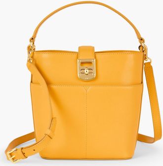 Talbots Leather Bucket Bag - Golden Honey - 001 Talbots