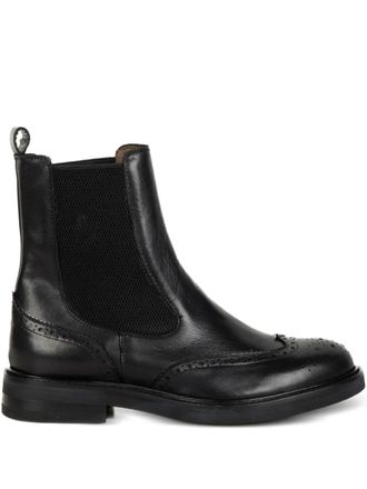 Del Duca brogue duccio boots - Black