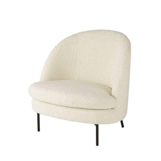Maisons du monde Sill&oacute;n de rizo blanco