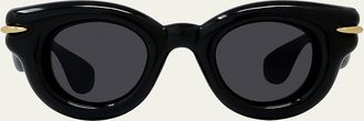 Loewe Inflated Pantos Acetate Round Sunglasses