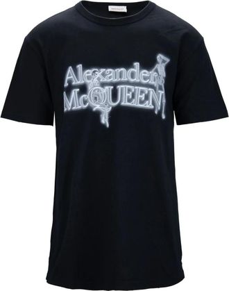 Alexander McQueen Hombre, Camisetas, Negro, Talla: M