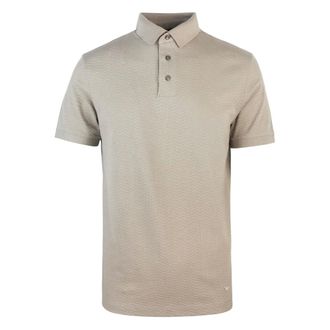 Emporio Armani Polo Shirts, male, Beige, XL, Classic Cotton Polo Shirt
