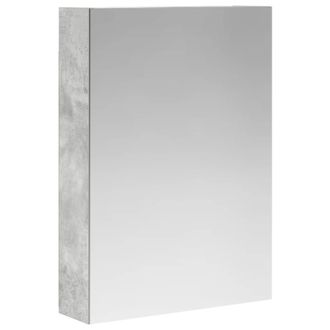 vidaXL Armario Con Espejo De Ba&ntilde;o Gris Concreto 50 X 14,5 X 70 Cm Vidaxl