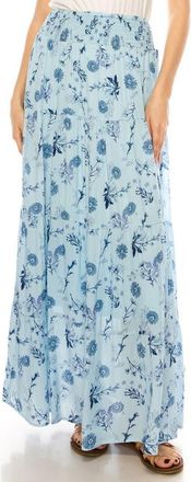 A Collective Story Floral Maxi Skirt in Bellad Blue at Nordstrom, Size X-Large