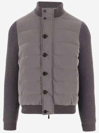 Moorer Giacca ibrida Moorer con finiture e maniche in maglia