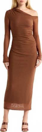 Nia Lyra Midi Dress In Truffle