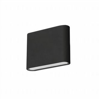 Forlight Aplique led aluminio gris 11x3x9 cm