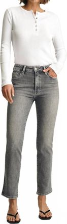Mavi Kendra Straight Jeans In Grey Flex Blue