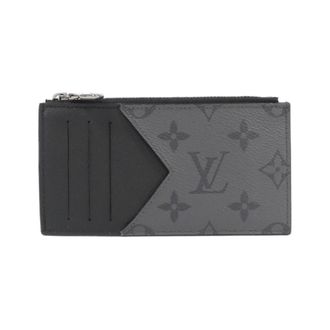 Louis Vuitton Black Gris Coated Canvas Leather Coin Purse/Coin Case (Pre-Owned)