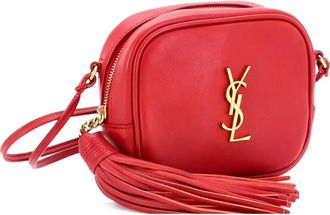 Saint Laurent Classic Monogram Blogger Leather Small crossbody bag - Rood