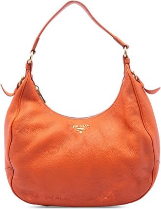Prada Pre-owned Prada Vitello Daino Zip Top Hobo Ladies Y1G0WRBX16H7CZWN