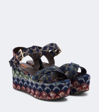 Missoni Julia lam&eacute; platform sandals