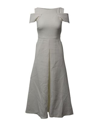 Roland Mouret Roland Mouret Cold Shoulded Dress in White Polyester