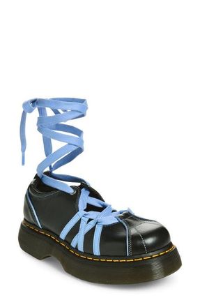 Dr. Martens Buzz Ballerina Wraparound Lace in Black at Nordstrom, Size 11Us