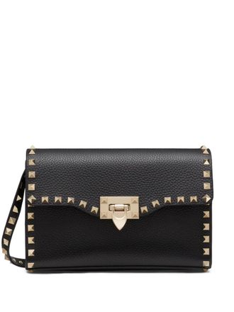 Valentino Garavani Black Rockstud Small Shoulder Bag