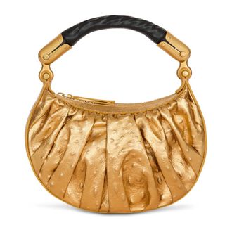 Balmain Handbags, female, Yellow, Size: ONE SIZE Ebene Mini Bag