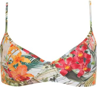 Lygia & Nanny Top bikini a fiori - Bianco