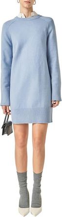English Factory Crew Sweater Dress in Slate Blue at Nordstrom, Size X-Small