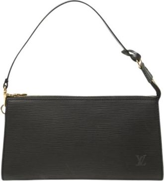 Louis Vuitton Pre-owned Pochette Accessoires - Dames - Vintage Schoudertas - Zwart - ONE Size - Leer - Vintage