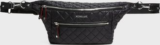 MZ Wallace Crosby Quilted Nylon Zip Sling Bag