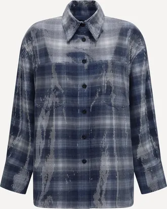 Pinko Camicia Orchidea con paillettes Woman S