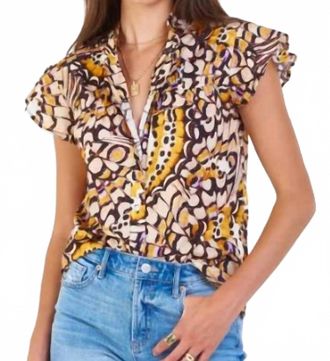 Dear John Denim Painted Lady Top In Multi