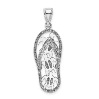 Diamond2Deal 14k Gold Multi Starfish Flip-Flop Charm