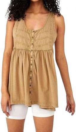 Free People Brooke Tunic In Sage Beige