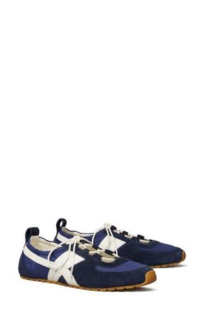 Tory Burch Hank Sneaker in Tory Navy /Cream /Tory Navy at Nordstrom, Size 10.5