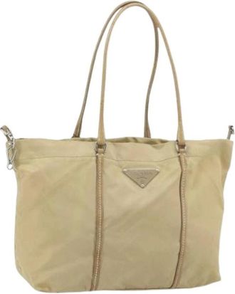 Prada Pre-owned Nylon prada-bags - Dames - Vintage Shopper - Beige - ONE Size - Nylon - Vintage