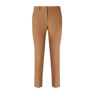 Ermanno Scervino Cropped Trousers, female, Brown, Size: 2XS Tailored Pants