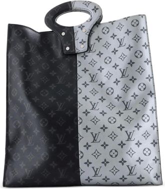 Louis Vuitton North South Monogram Eclipse Split Canvas tote bag - Zwart