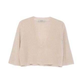 D.exterior Cardigans, female, Beige, Size: S 62348 10Pla Cardigan