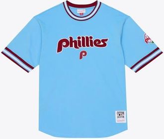 Mitchell & Ness Mens Mitchell & Ness Light Blue Philadelphia Phillies Wild Pitch Ringer T-Shirt at Nordstrom, Size Xx-Large