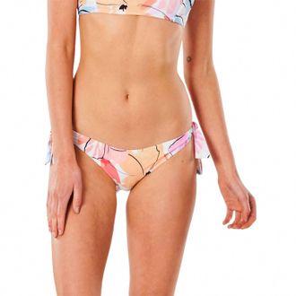 Rip Curl Blossom Tie Side Cheeky Bikini Bottom In Cream