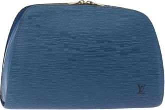 Louis Vuitton Pre-owned Clutches, female, Blue, Size: ONE SIZE Pre-owned Leather Clutch
