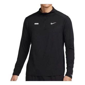 Nike Element Flash Dry Fit Half Zip Running Top Black FB8557-010