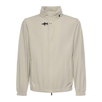 Fay Light Jackets, male, Beige, Size: XL Short Nylon Stretch Field Jacket