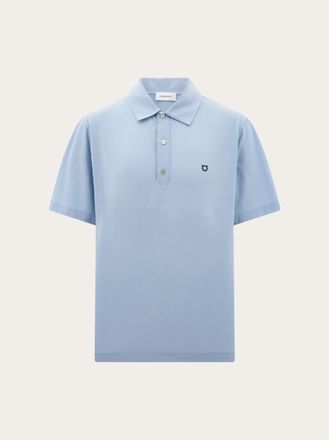 Ferragamo Men Short sleeve jersey polo Blue