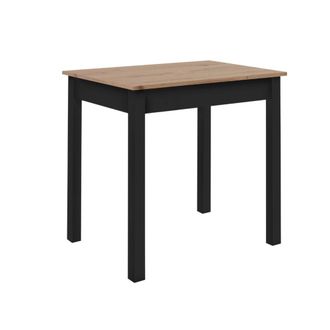 Calicosy Mesa de comedor l110 cm - roble y negro