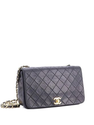 Chanel Full Flap Bag Quilted Lambskin Medium shoulder bag - Black