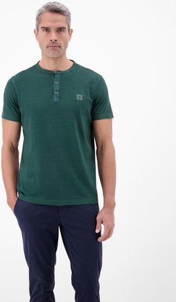 Lerros T-Shirt LERROS T-Shirt in Fineliner-Optik, Rundhalsausschnitt, Herren, Gr. XXL, soft teal, 100% Baumwolle, Rundhals, Shirts T-Shirt