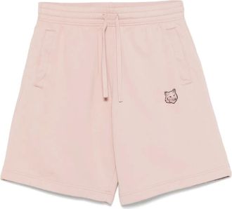 Maison Kitsuné Shorts con applicazione Bold Fox Head - Rosa