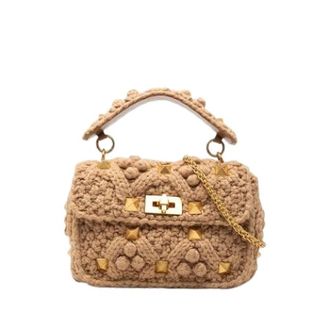 Valentino Pre-owned Satchel - Dames - Vintage Mini Tas - Beige - ONE Size - Vintage